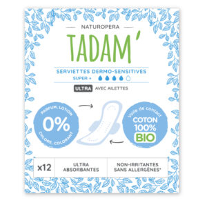 Tadam Serviette Ultra Coton Bio Super 12un