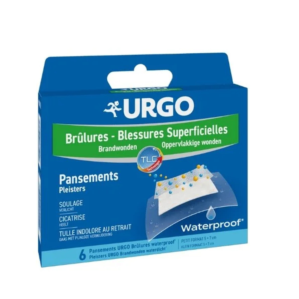 Urgo Brulures Pansement Waterproof 6 Pcs 1