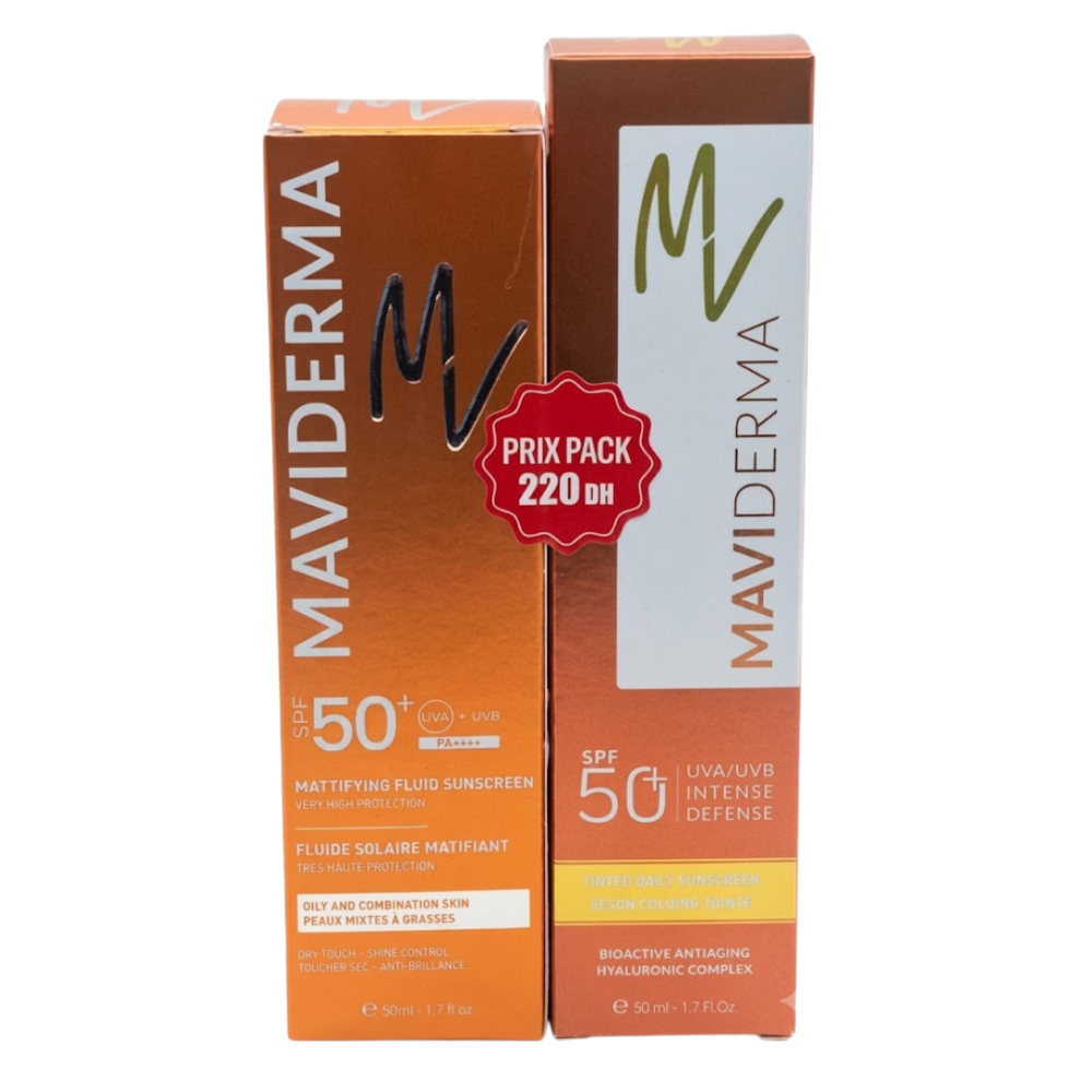 Maviderma Fluide Solaire Spf50 50mlecran Solaire Teinte 50ml Pack