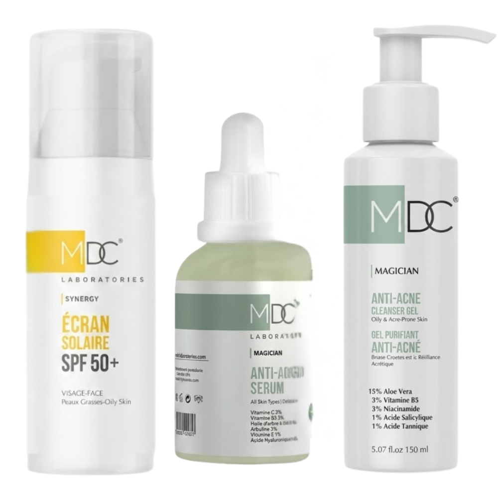 Mdc Pack Anti Acne Gel Purifiantserum Anti Acneecran Solaire