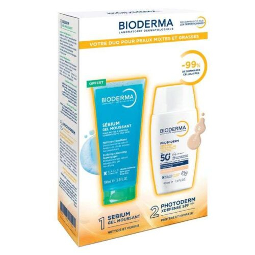 Bioderma Photoderm Xdefense Ultra Fluide Max 01 Teintesebium Gel Moussant 100ml Pack