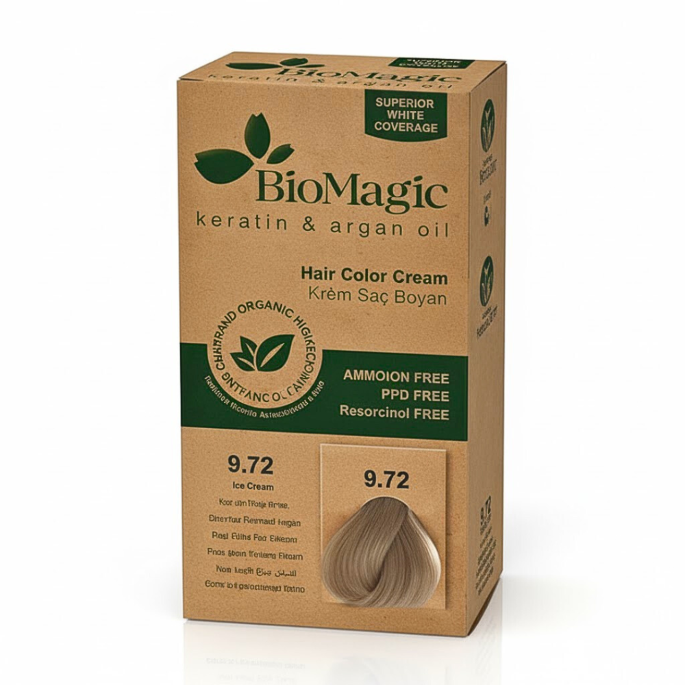 Biomagic Color Cream 9 72 Blond Tres Clair Cendre