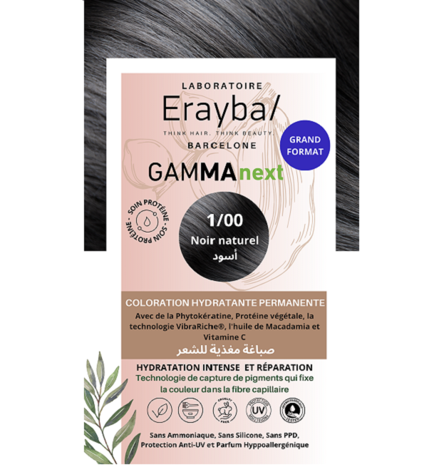 Erayba Gamma Next Coloration 1 00 Noir Naturel