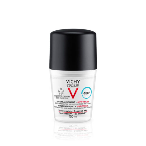 Vichy Homme Deodorant Bille Anti Traces 48h Protection Chemises Peau Sensible 50ml