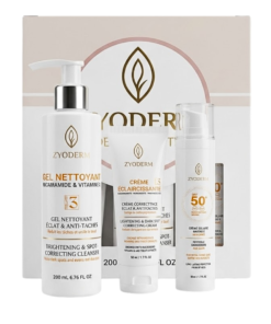 Zyoderm Dermawhite Creme Eclaircissantecreme Solaire Invisiblegel Nettoyent Coffret