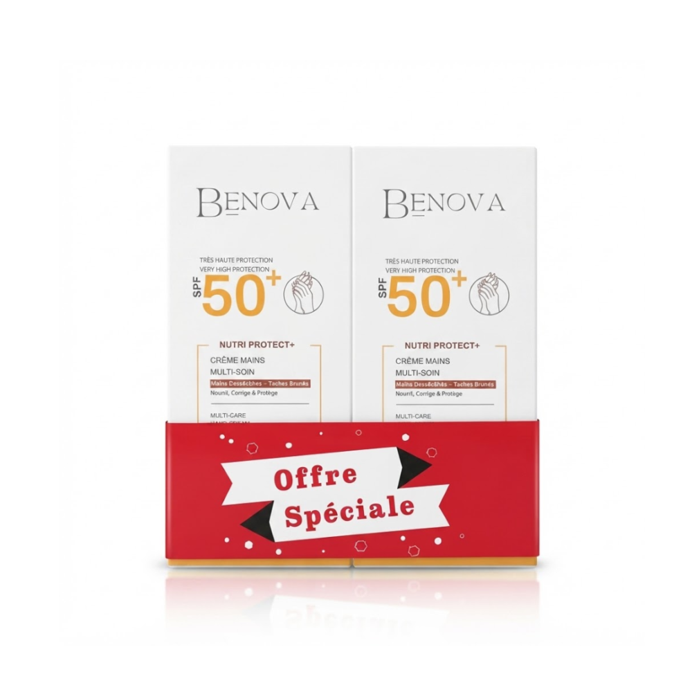 Benova Nutri Protect Creme Mains Spf50 50g X 2 Pack