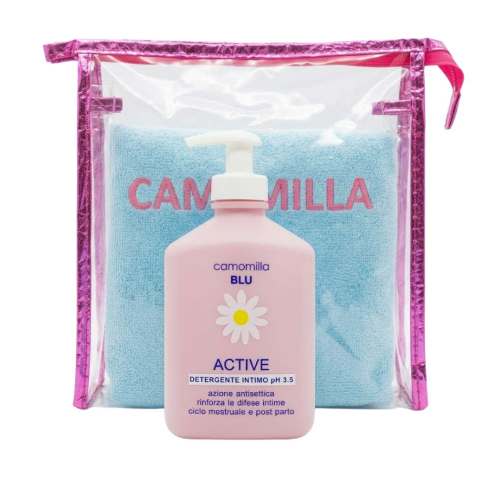 Camomilla Blu Active Ph35 Nettoyant Intimeserviette Trousse