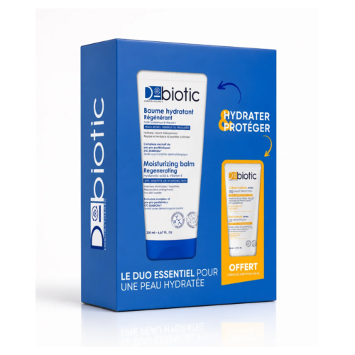 D Biotic Duo Essentiel Baume Hydratant Regenerant 200 Ml Mini Creme Solaire Spf 50 Offerte