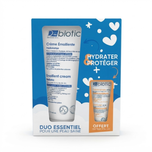 D Biotic Duo Essentiel Creme Emolliente Pediatrique Mini Creme Solaire Offerte