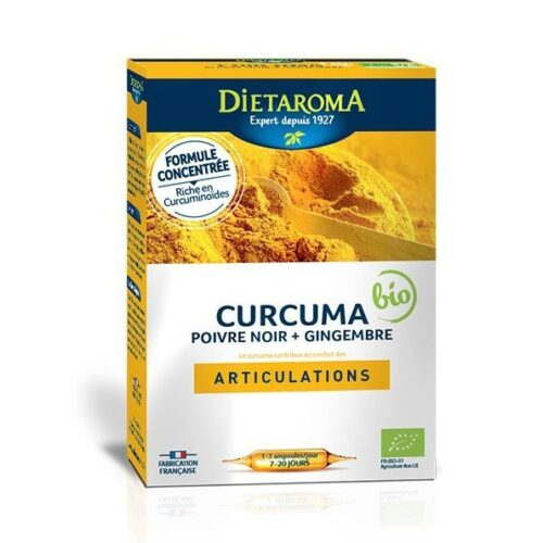 Dietaroma Curcuma Gingembre 20 Ampoules10ml