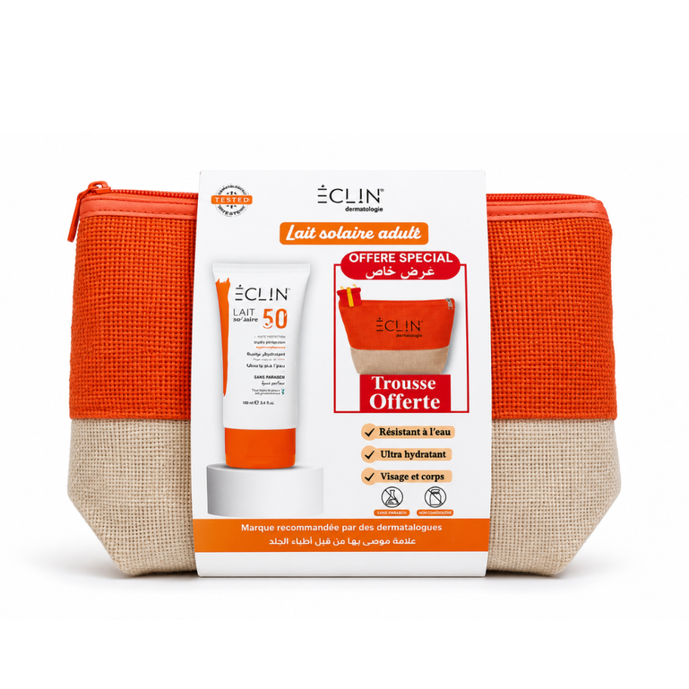 Eclin Lait Solaire Spf50 150ml Trousse Offerte