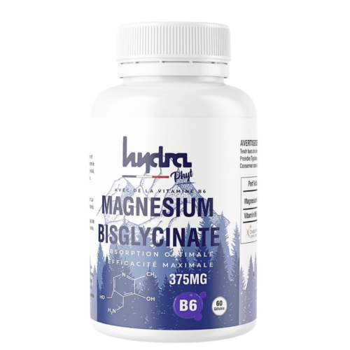 Hydra Plus Magnesium Bisglycinate B6 375mg 60 Gelules