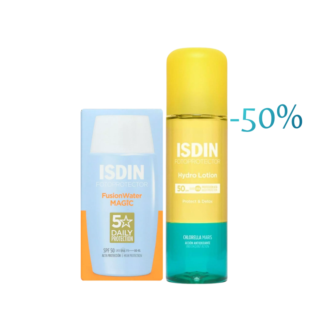 Isdin Fotoprotector Fusion Water Magic 50mlhydro Lotion 200ml 50 Pack