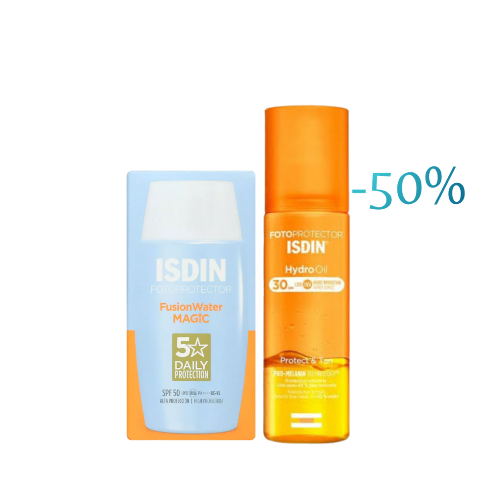 Isdin Fotoprotector Fusion Water Magic 50mlhydro Oil 200ml 50 Pack