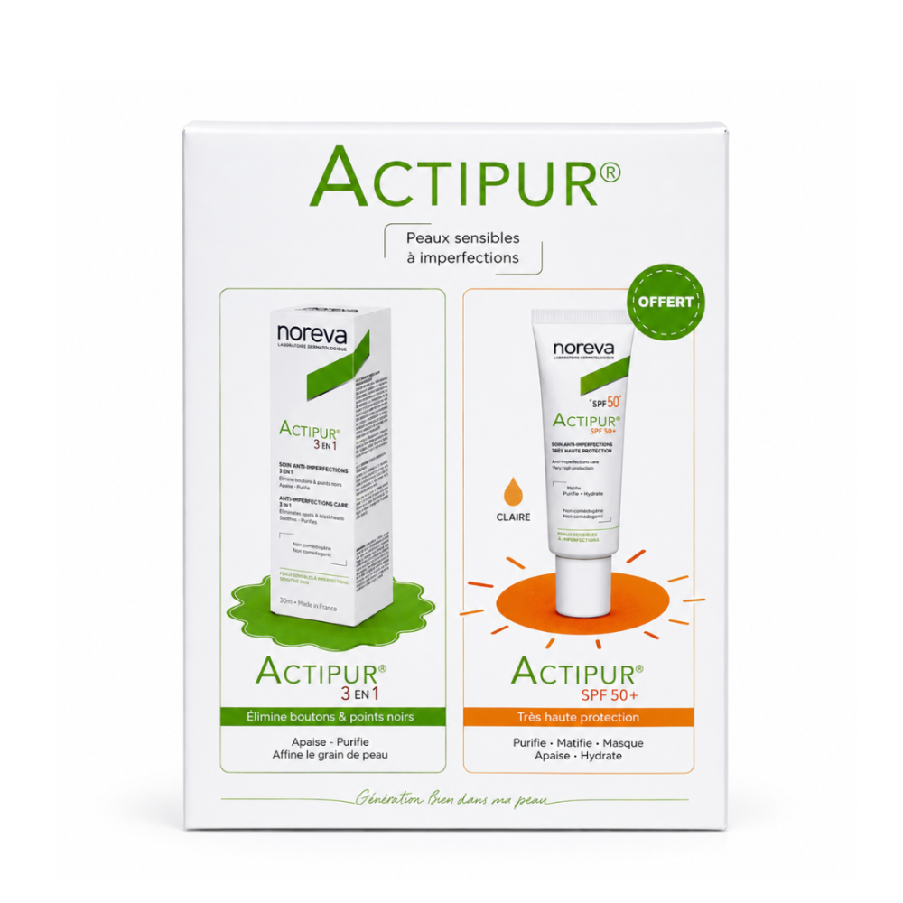 Noreva Actipur 3en1 Correcteur 30ml Actipur Teinte Claire 40ml Offert