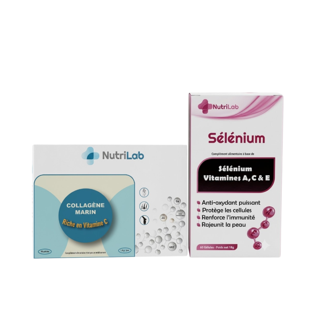 Nutrilab Collagen Marin 90 Gelulesselenium 60 Gelules Pack