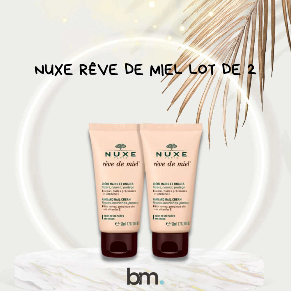 Nuxe Reve De Miel Creme Mains Et Ongles 50ml Lot De 2
