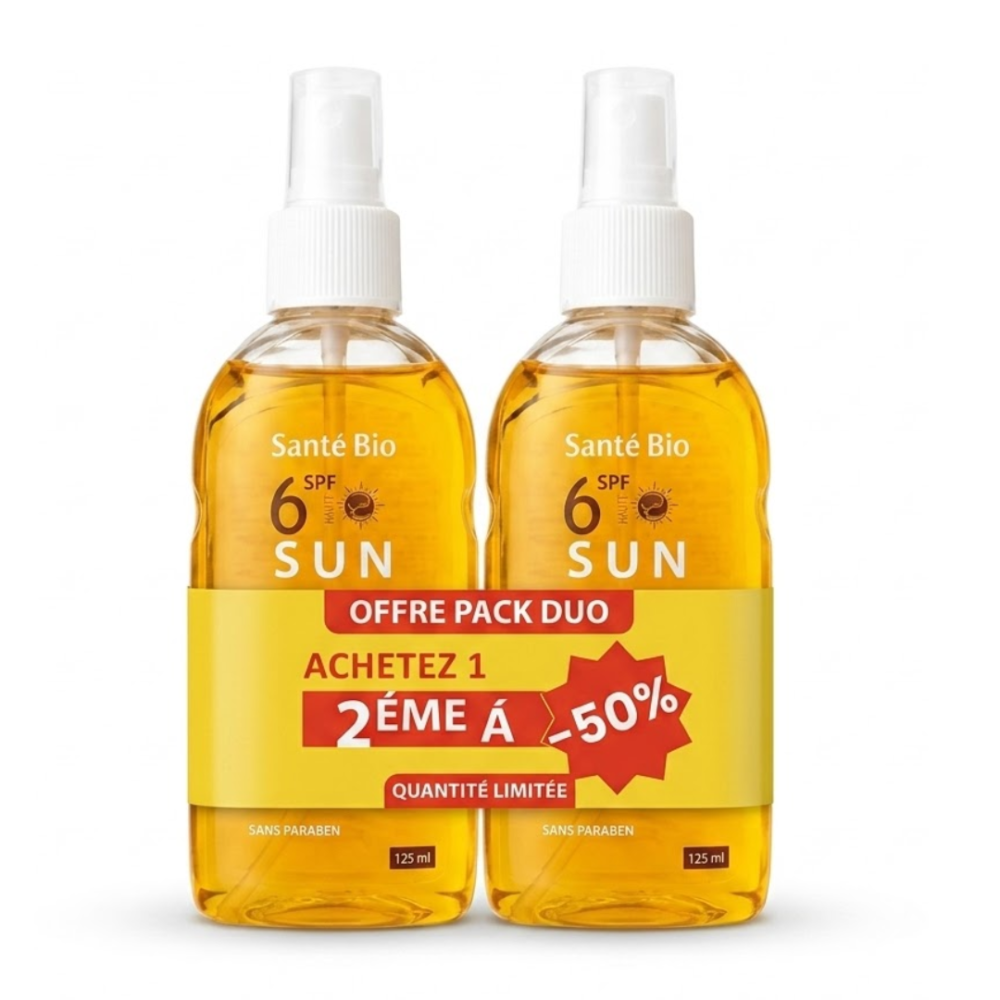 Sante Bio Huile De Bronzage Spf6 125ml 2eme 50 Pack