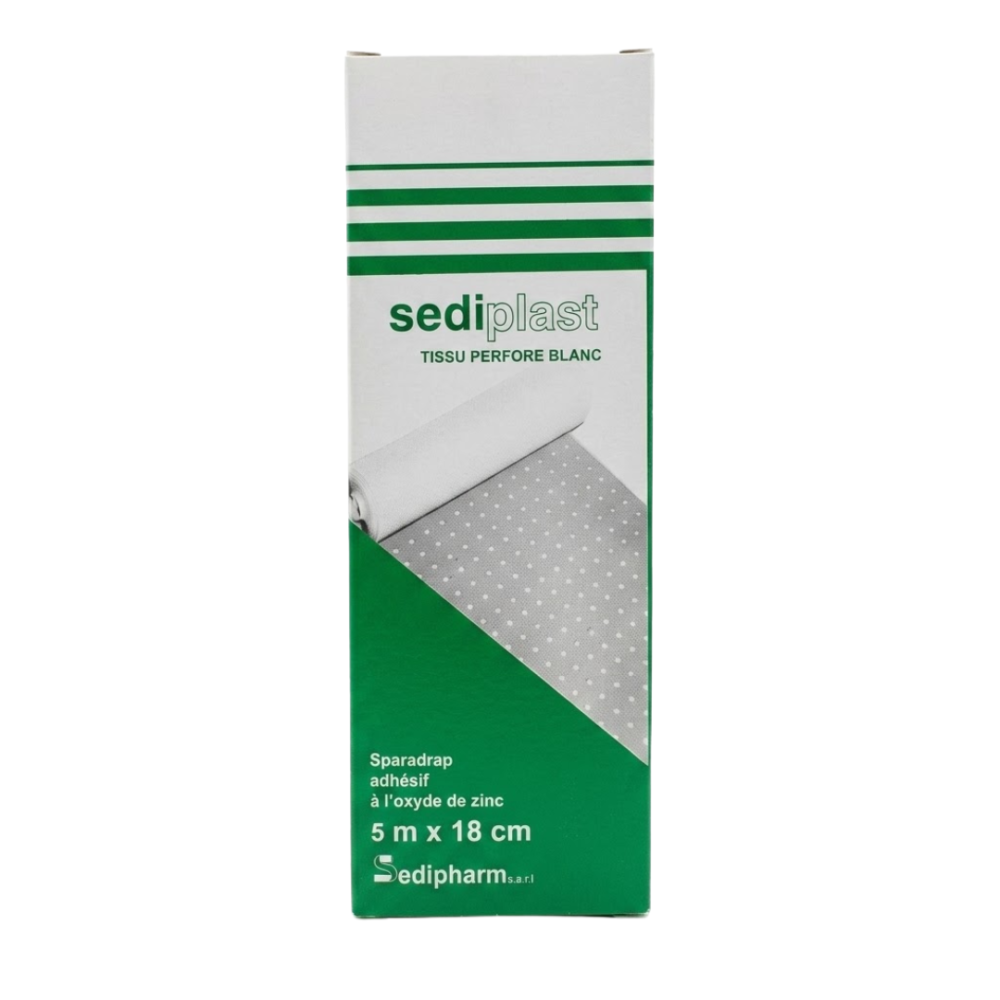 Sediplast Sparadrap Perfore Blanc 5mx18cm