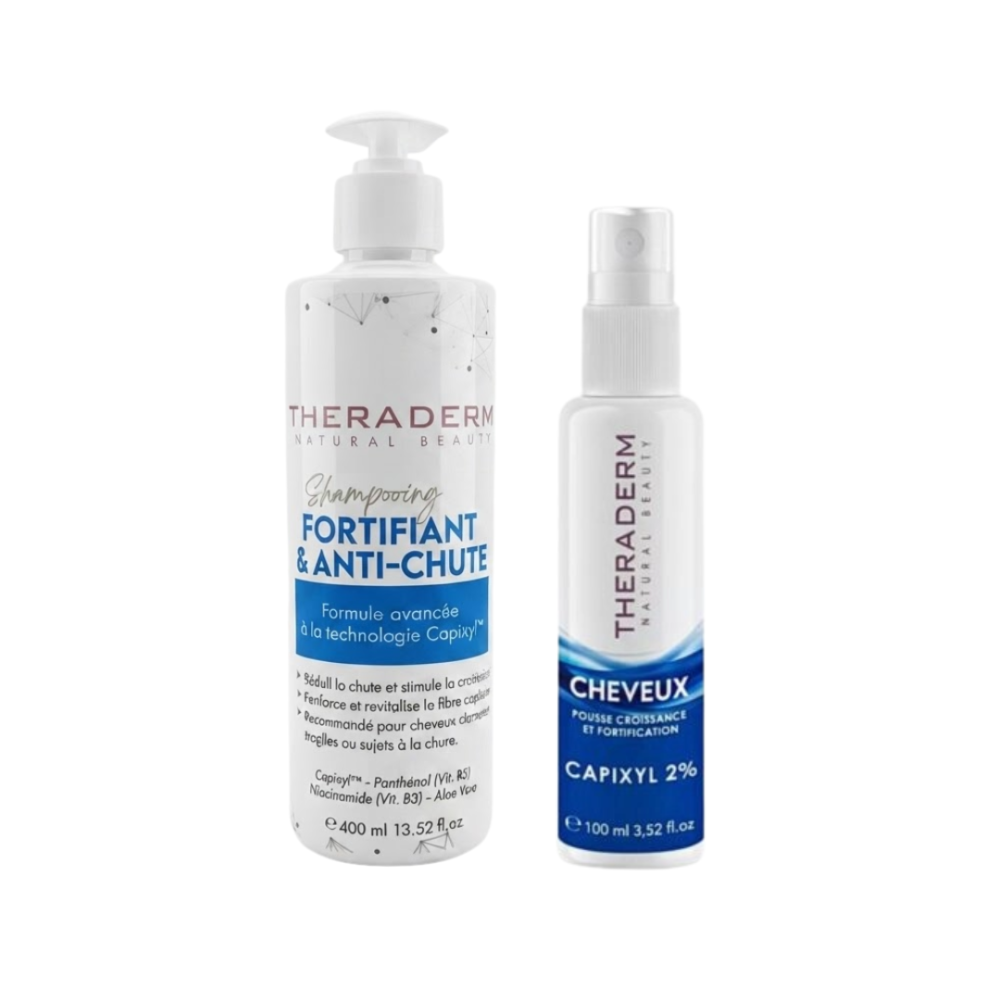Theraderm Shampoing Anti Chute 400ml Spray 125ml Pack