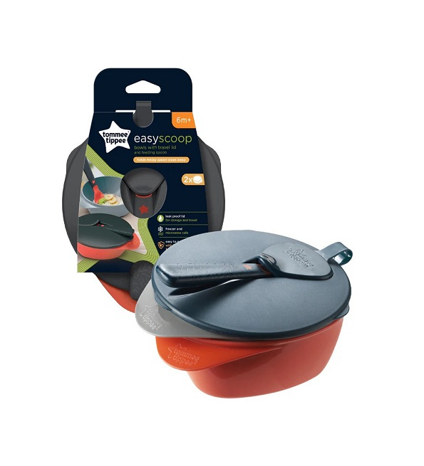 Tommee Tippee 2 Bols Avec Couvercle Et Cuillere