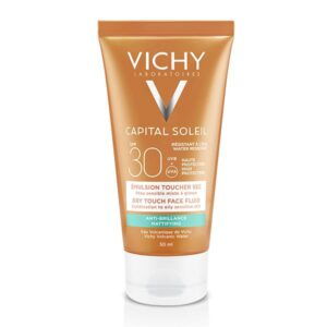 Vichy Capital Soleil Emulsion Anti Brillance Toucher Sec Spf50 Peau Sensible Mixte A Grasse 50ml