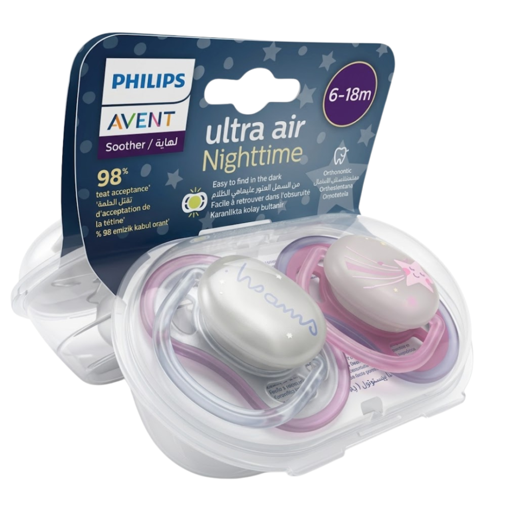 Avent Sucette Air Night Time 6 18msucette Air Night Time 50 Scf376 1337