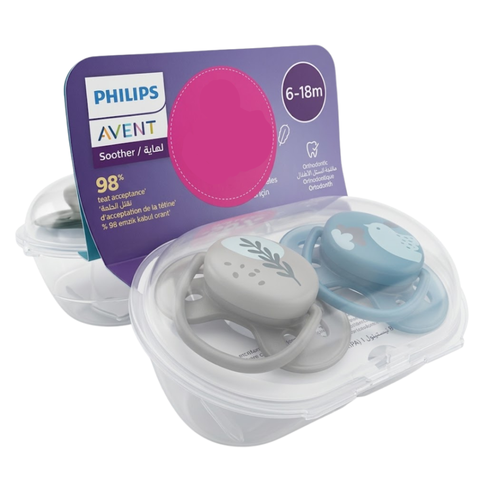 Avent Sucette Ortho 6 18msucette Orthodonth 6 18 50 Duo Pack Scf080