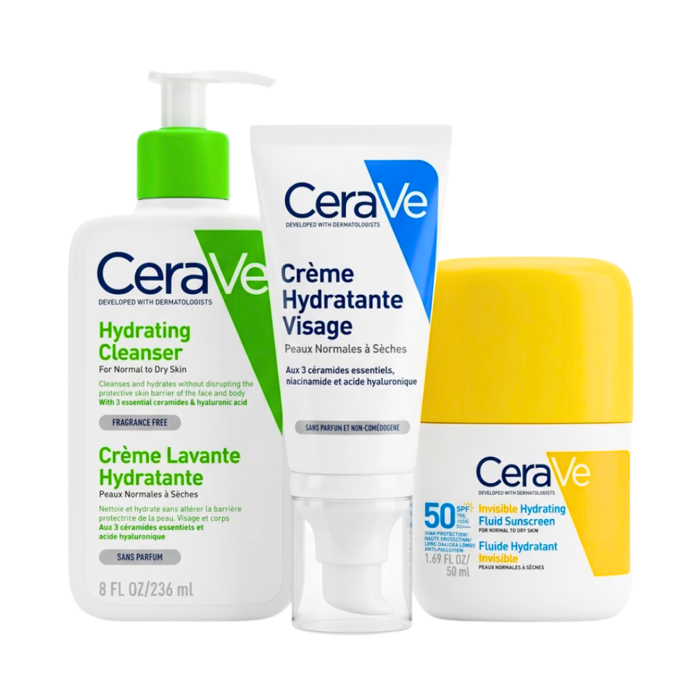 Cerave Creme Hydratant Visage 52mlcreme Lavant Hydratant Ecran Fluide Format Voyage