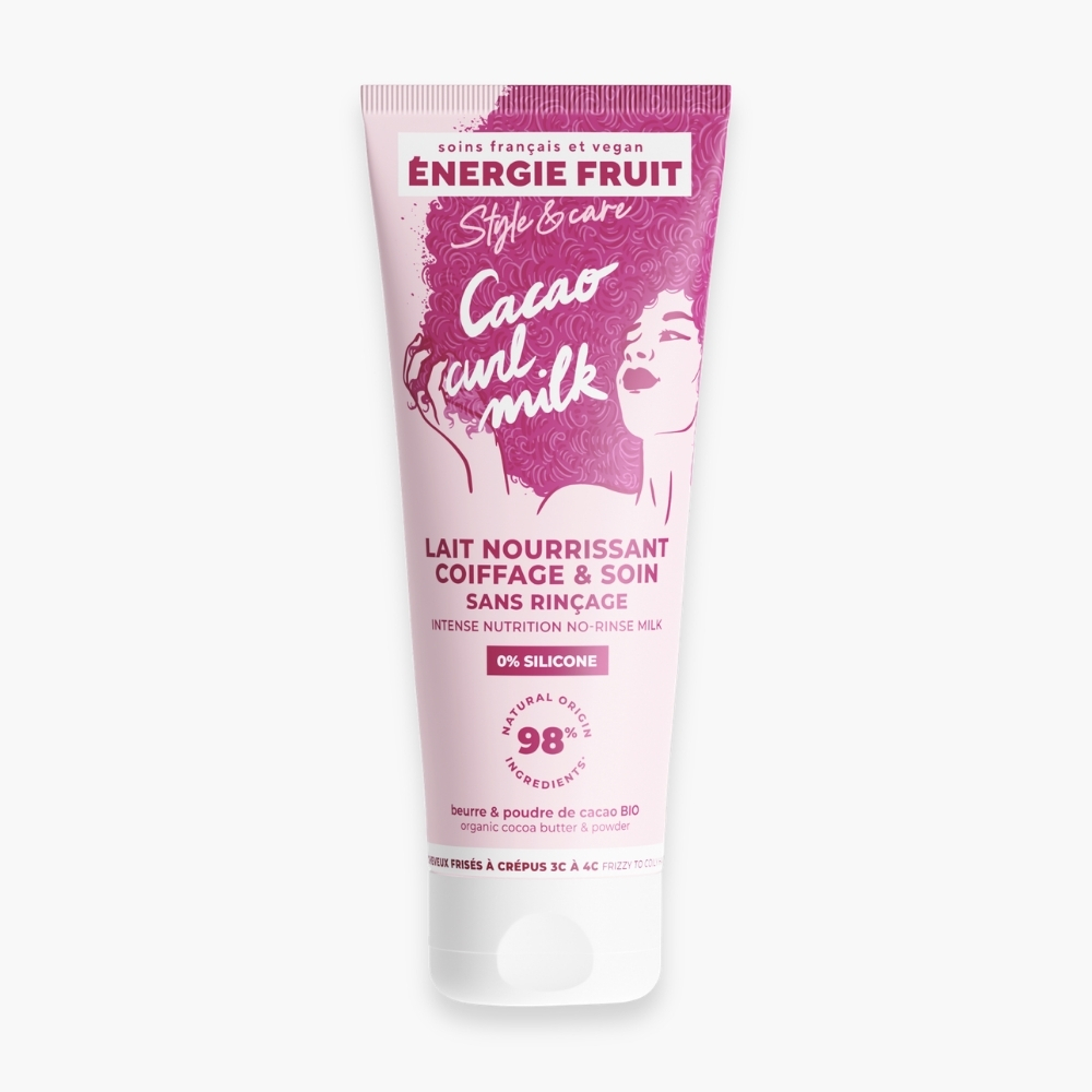 Energie Fruit Style And Care Cacao Curl Milk Lait Nourrissant Coiffage Et Soin Sans Rincage 200ml 5