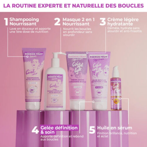 Energie Fruit Style And Care Coco Curl Jelly Gelee Boucles Definition Et Soin Sans Rincage 200ml 2