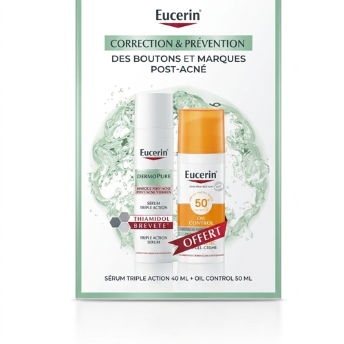Eucerin Dermopure Triple Effect Serum 40mlecran Huile Control 50ml Pack