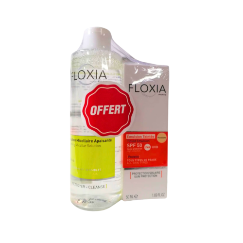 Floxia Emulsion Teintee Spf50 Solution Micillaire 250ml Pack