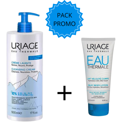 Uriage Eau Thermale Duo Pack Creme Lavante 500mllait Veloute 200ml