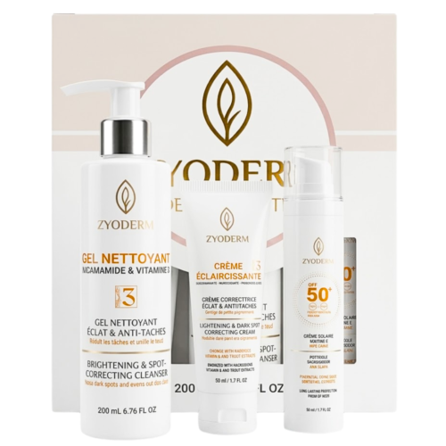 Zyoderm Creme Eclaircissantecran Solaire Teintegel Nettoyent Offert Pack