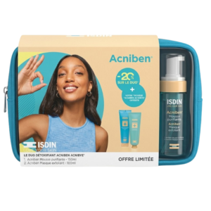 🎁 PACK 🎁 – Isdin Acniben Masque Visage 75ml+Isdin Acniben Exfoliant 100ml+Trousse