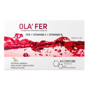 Ola' Fer+Vitamine C+Vitamine B9 30 Gelules