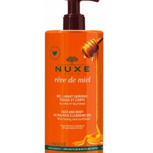 NUXE Rêve de Miel Gel Lavant Surgras Visage et Corps750 ml