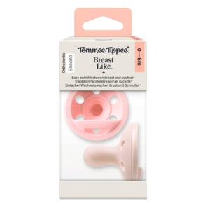 Tommee Tippee 2 Sucettes Type Sein 0-6 Mois Fille